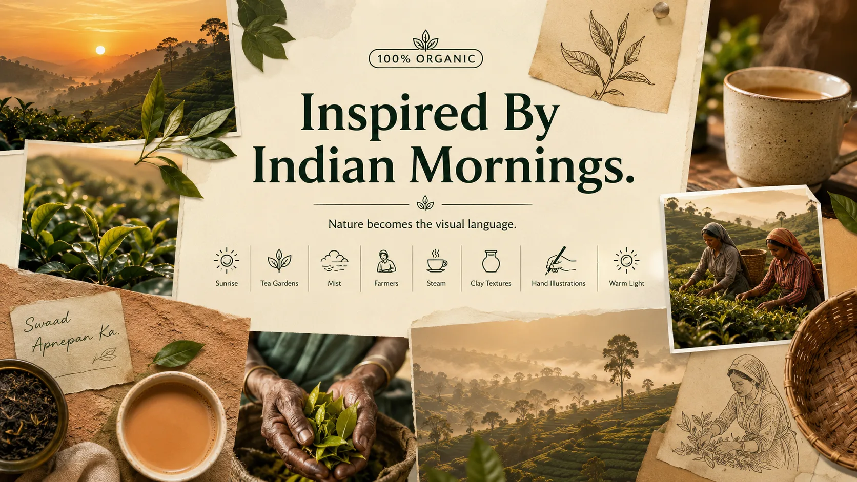 Waah Chai — Packaging Design packaging & visual design mockup 6 by Raghav Chopra